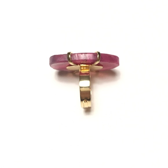 Pink Agate Stone Ring - Picture 2 of 5